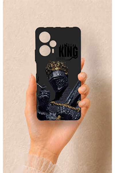 Vip Case Poco F5 Uyumlu King Desenli Silikon Kılıf