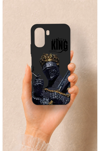 Vip Case Oppo A6T Uyumlu King Desenli Silikon Kılıf