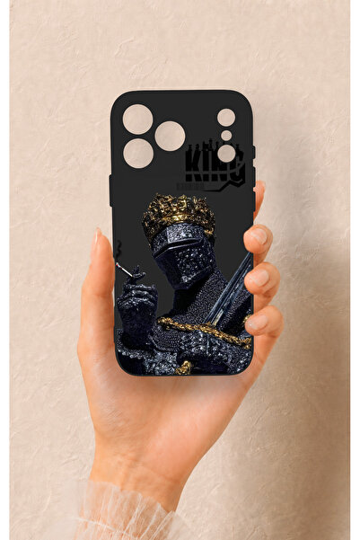 Vip Case iPhone 17 Pro Max Uyumlu King Desenli Silikon Kılıf