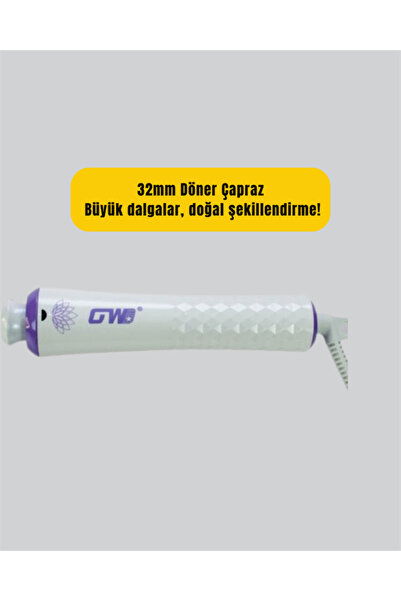 ZERO LAND Zengemtr Gw 32mm Rotating Head Hair Curler – Anytime, Anywhere (183...