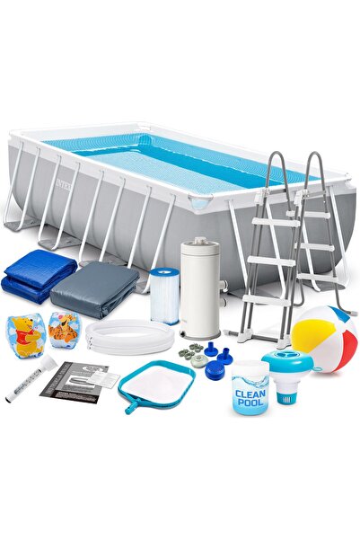 Intex Piscină de grădină cu structură Prism Frame 488 x 244 x 107 cm 18 in 1 ...