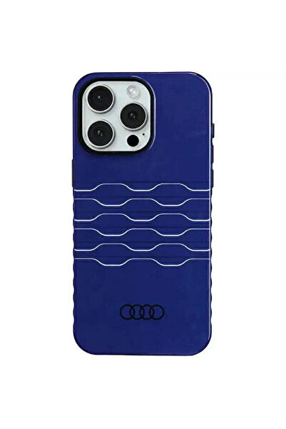 Audi Husă IML MagSafe pentru iPhone 15 Pro Max, albastră