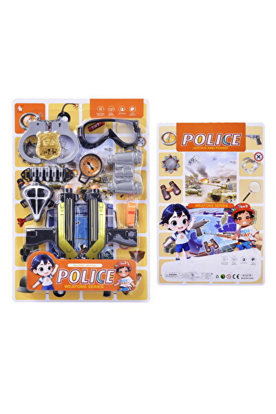 PlayFun Комплект играчки оръжия (горна и долна част) от серията полицейски ор...