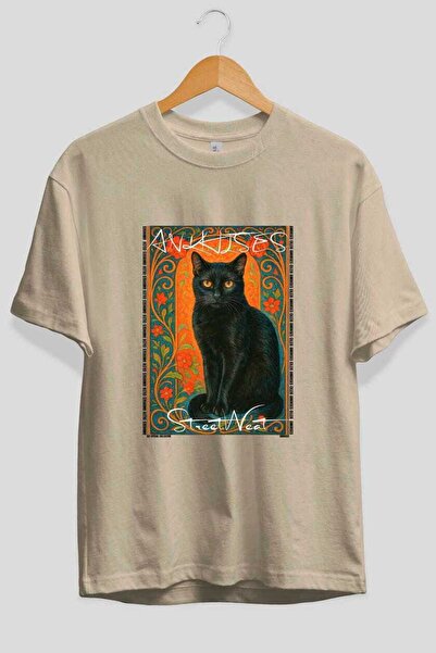 Ankhises Μπλουζάκι  "For the Love of Cats " με στάμπα γάτας στο μπροστινό μέρ...