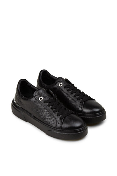 Deery Kadın Hakiki Deri Siyah Sneaker Ayakkabı