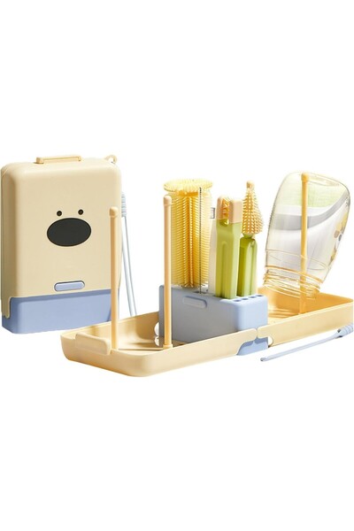 Rao Set curatare biberoane RAO, perii silicon, cutie inclusa, Albastru