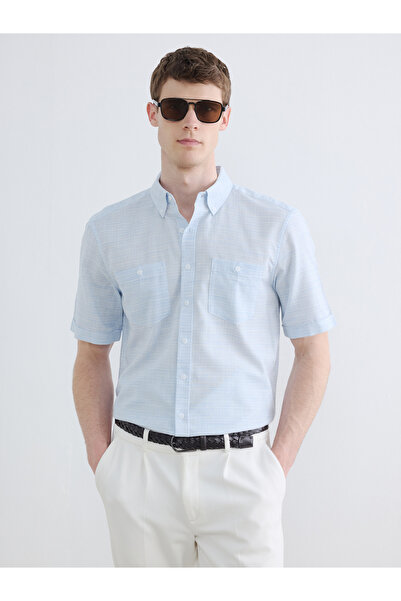 LC Waikiki Regular Fit Linen-Look Men's Shirt