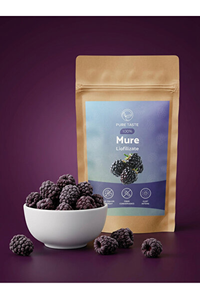 Pure Taste Mure liofilizate Pure Taste, 100% Naturale, Fara Zahar Adaugat, 100g
