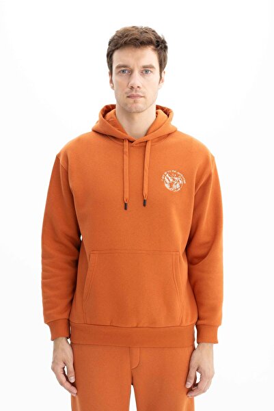 Arma Raised 3 Thread Men's Relax Fit Kangaroo Pocket Hooded Sweatshirt K26254...