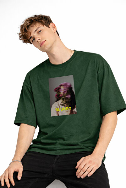 remss Blurry - Oversize Men's T-Shirt Khaki