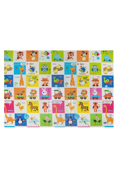 DARO Covoras Joaca Termic Pliabil Animalute, 200 x 150 cm, Grosime 1 cm, Spuma XPE, 2 Fete, Impermeabil
