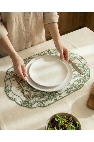 Duu Home Green Antoinette American Service Set of 2