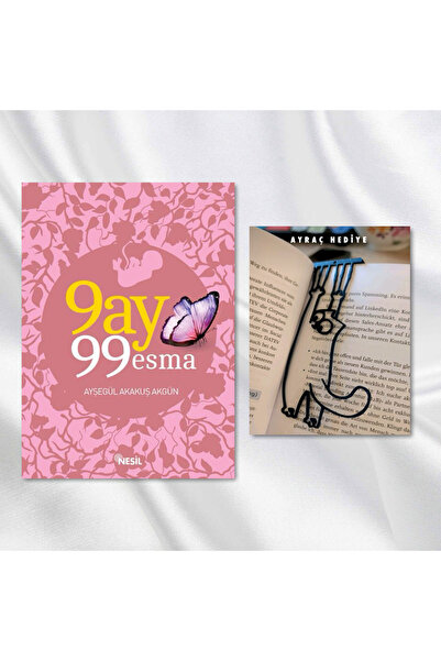 Nesil Yayınları 9 AY 99 ESMA / SALLANAN KEDİ FİGÜRLÜ KİTAP AYRACI HEDİYE