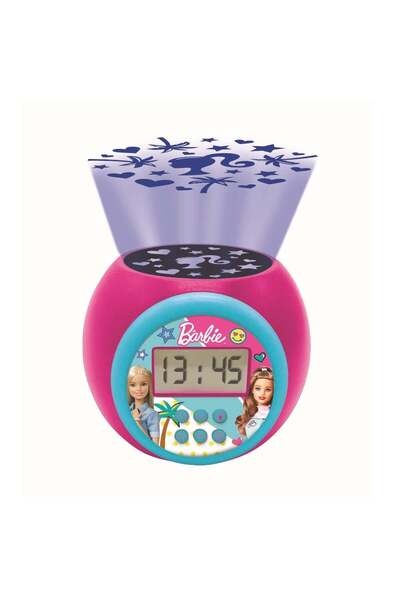 Barbie Ceas desteptator cu proiector si temporizator, Lexibook,