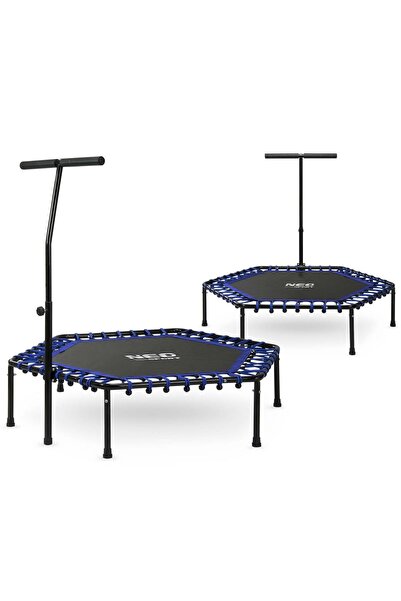 Other Trambulină fitness cu mâner 127 cm Neo-Sport - hexagonală albastră