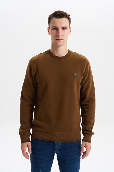 Arma Ar-Ma Men's Crew Neck Sweatshirt Basic Without Print Without Pockets Kni...