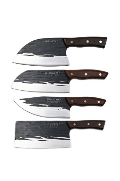 KAVI ONE Set 4 cutite profesionale ale bucatarului, otel inoxidabil, forjate ...