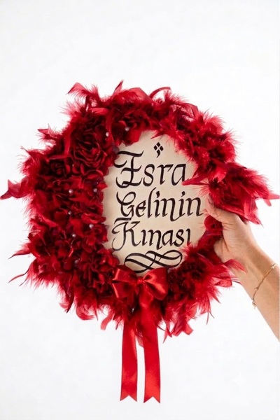Evsay Isme Özel Kına Gelin Tefi Deri Tef Vurmalı Çalgı Def Kına Defi Otrişli ...