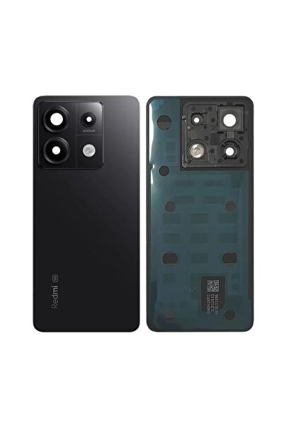 Yedcom Xia omi Uyumlu Redmi Note 13 Pro 5G Siyah Kamera Camlı Arka Pil Kapağı...