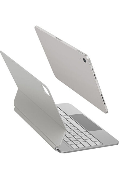 uniq Θήκη Flip με Πληκτρολόγιο Λευκή (iPad Air 11 " (2024/25), iPad Air 10.9 ...