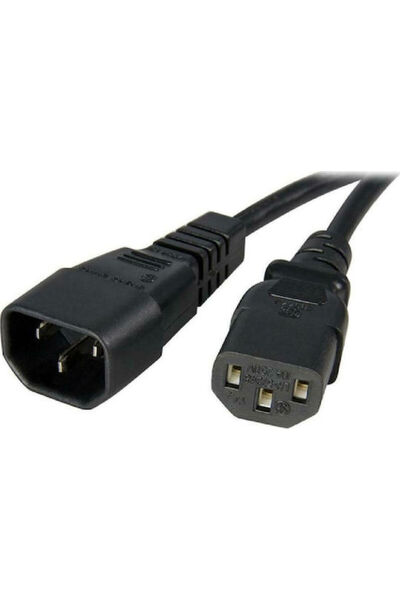 POWERTECH Καλώδιο IEC C13 - IEC C14 1,5μ Μαύρο (CAB-P004)