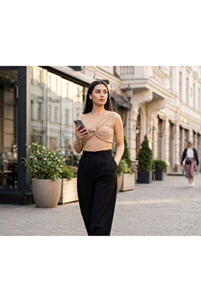 FIRFIR MODA TRANSPARAN BLUZ