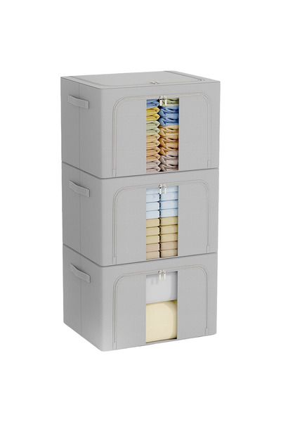 OEM Cutie Recipient Organizator pentru Depozitarea Hainelelor Premium Gri 3 b...