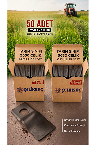 Orijinal Tamburlu Çayır Biçme Ot Bıçağı - 50 Adet 3mm 5630 Bor Çeliği