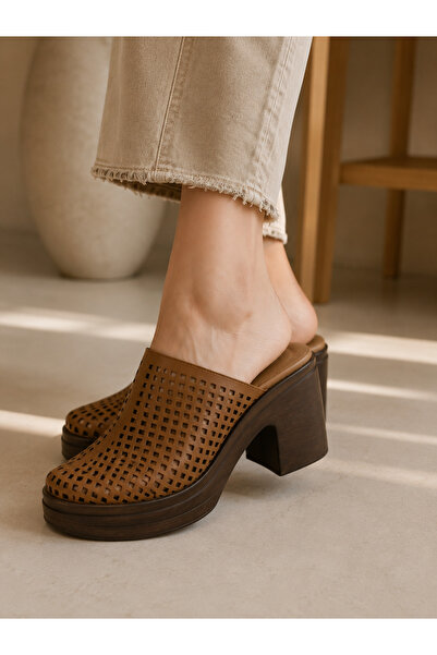 Maiss Shoes Hakiki Deri Kadın Terlik