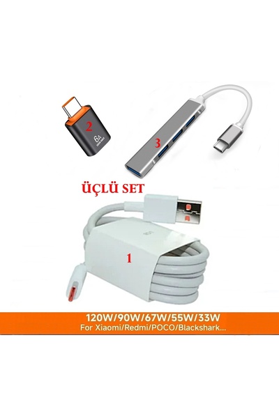 RESSEM Multi-Purpose Multi USB Type C Otg Converter 3-in-1 Set09
