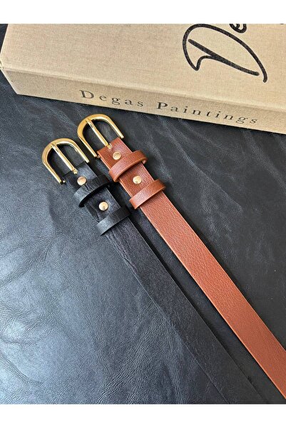 LİA KEMER 2-Piece Loyal Oval Buckle Jacket Belt, Dress Belt, Trouser Belt
