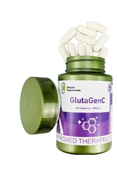 Simplee Supplements Simplee Glutagenc Glutathione and Vitamin C 500 Mg 60 Cap...