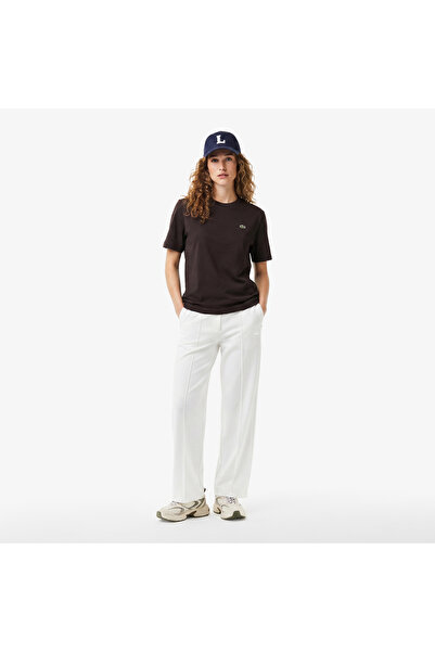 Lacoste Kadın Loose Fit Beyaz Eşofman Altı