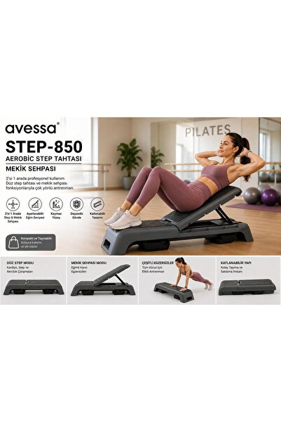 AVESSA Step-850 Aerobic Step Tahtası-Mekik Sehpası