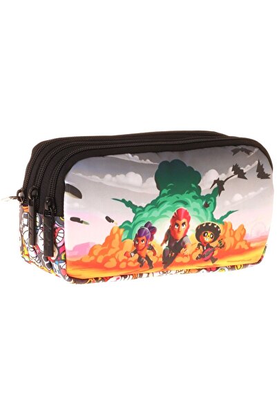 KAUKKO Kids Aviator Printed Black Boys' School Pencil Case Pencil Bag - L5426