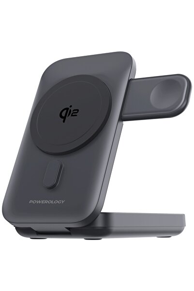 Powerology بنك طاقة Qi2 بسعة 10000 مللي أمبير - شاحن ماجسيف 15 واط لآيفون 16 ...