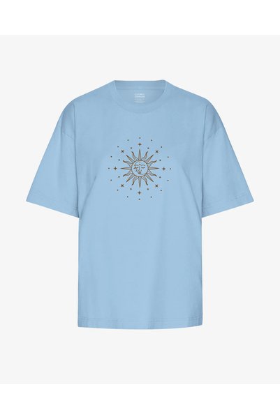 LAPS Sun & Moon Printed Oversize Unisex T-Shirt