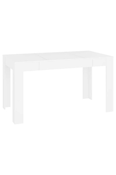 vidaxl Masă de sufragerie, alb, 140x74,5x76 cm, lemn prelucrat