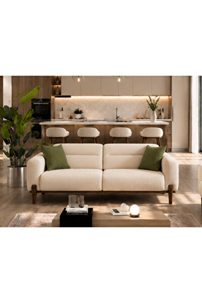 İYENA HOME LİVİNG Dorado Mekanizmalı 2'li Koltuk Krem