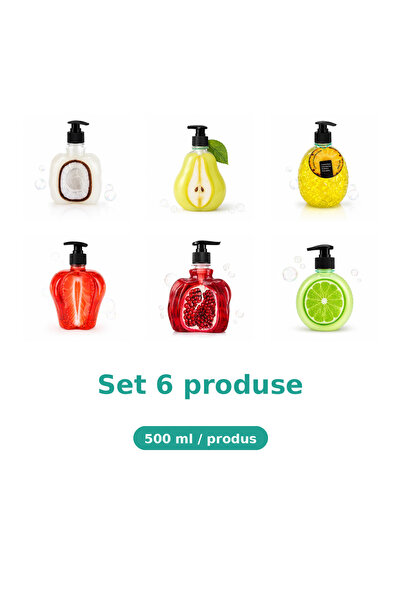 Tasty Set 6 Produse Tasty, Mix Cocos, Pere, Ananas, Capsuni, Rodie, Lime