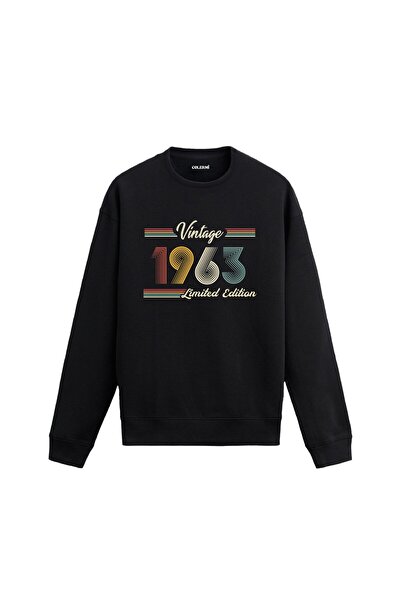 Colermi 1963 سويت شيرت كلاسيكي عتيق الطراز