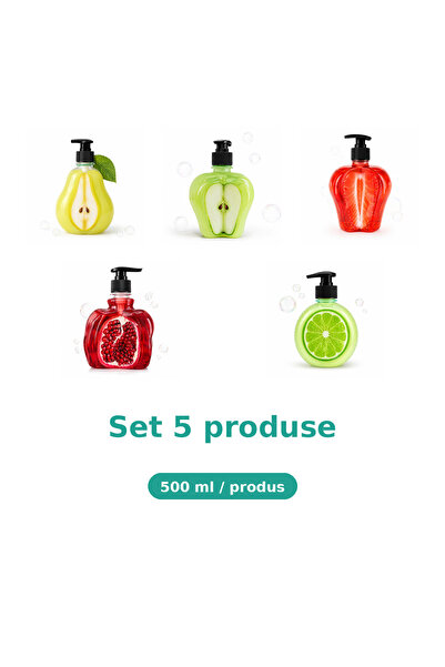 Tasty Set 5 Produse Tasty, Mix Pere, Mar Extract, Capsuni, Rodie, Lime