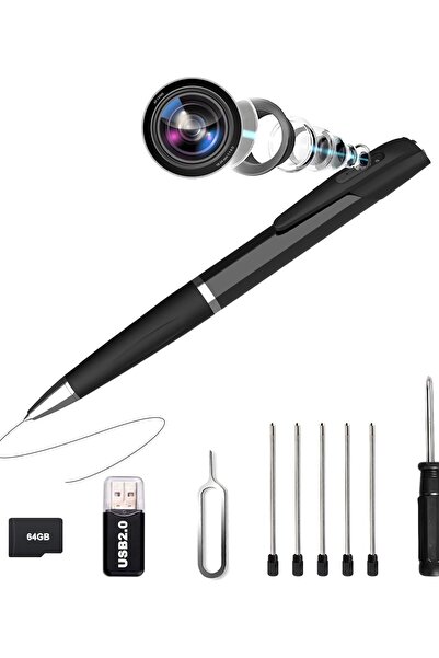 OEM Cameră Spion Pix Full HD 1080P Mobilă Discretă Neagră