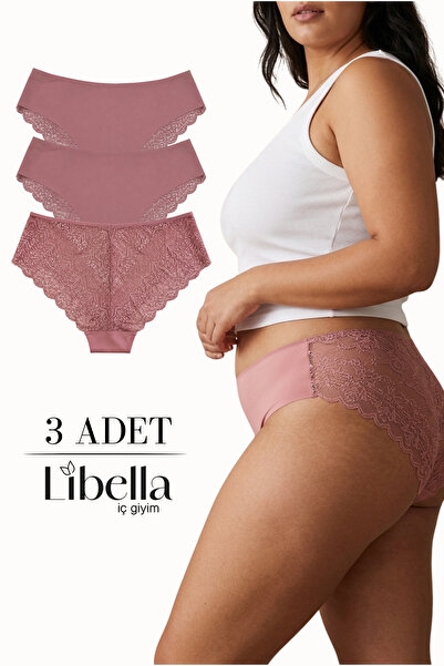 LİBELLA İÇ GİYİM Νέα συλλογή Premium Plus Size Δαντελένια Σλιπ Τούλι Λεπτομερ...
