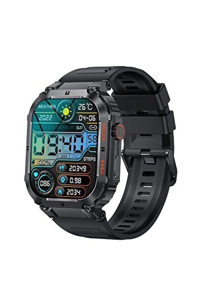 NUBI Smartwatch K57 PRO, Ritm cardiac, Calorii, Bluetooth, Ecran IPS, Cameră,...