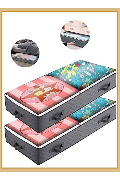 Arabest 2-Pack Under Bed Storage Bags,100L Large Capacity,Reinforced Handles,...