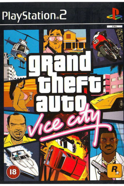 RockStar Games Grand Theft Auto: Vice City Παιχνίδι PS2 (Μεταχειρισμένο)