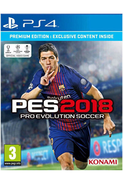 KONAMI Pro Evolution Soccer 2018 Έκδοση Premium Παιχνίδι PS4 (Μεταχειρισμένο)