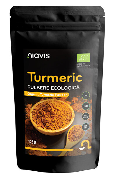 Niavis Turmeric (Curcuma) Pulbere Ecologica/Bio 125g