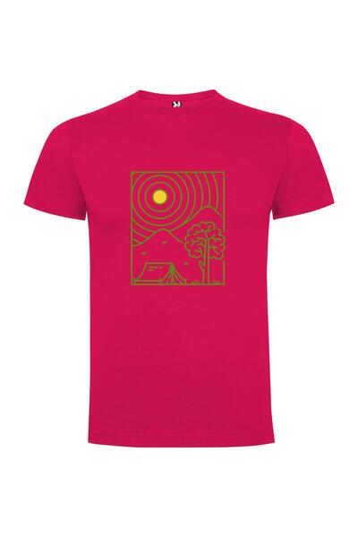 iLovePrints Tent & Trees Outdoors Tshirt